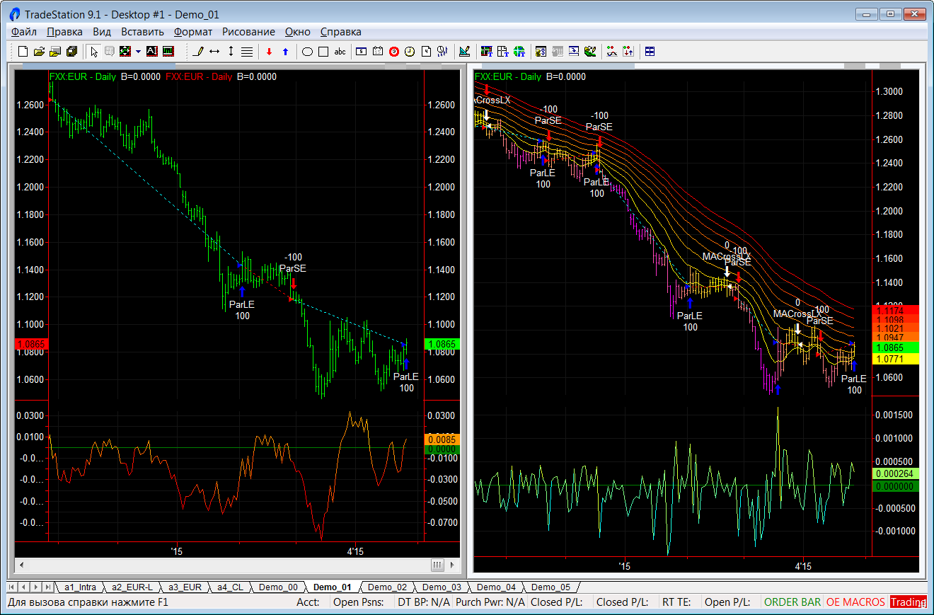 tradestation 9.5 how change time