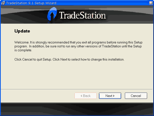 tradestation 9.5 build3326 has stopped working