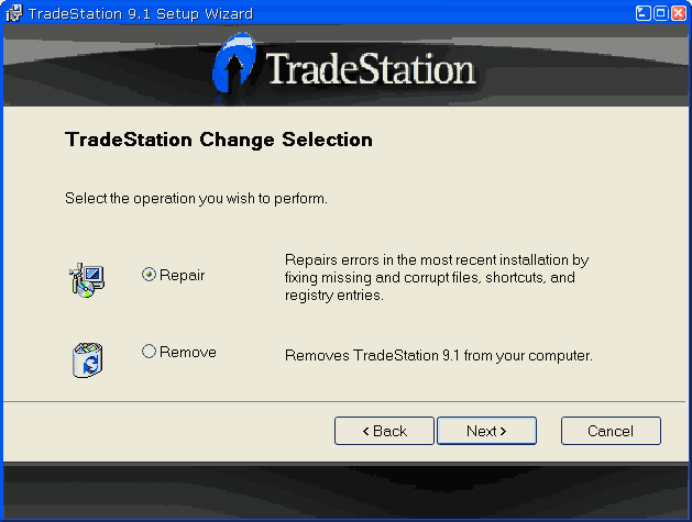 tradestation 9.5 build 3326 has stopped working